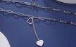 Naszyjnik stal chirurgiczna srebrny długi SERCE SERDUSZKO krawatka (3)
